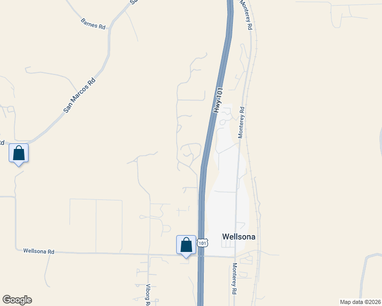 map of restaurants, bars, coffee shops, grocery stores, and more near 6970 Benton Road in Paso Robles