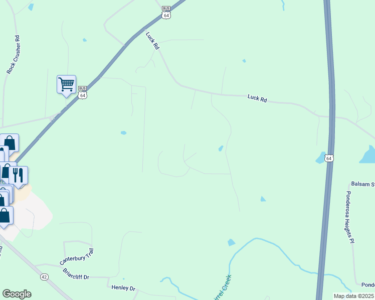 map of restaurants, bars, coffee shops, grocery stores, and more near 1069 Cliffwood Drive in Asheboro