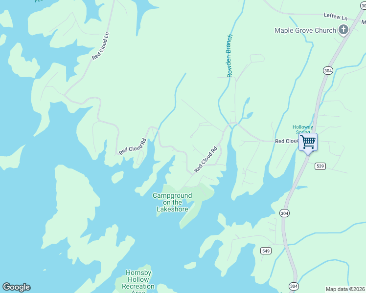 map of restaurants, bars, coffee shops, grocery stores, and more near 822 Timber Lane in Ten Mile