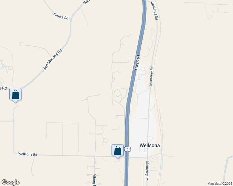 map of restaurants, bars, coffee shops, grocery stores, and more near 6970 Benton Road in Paso Robles