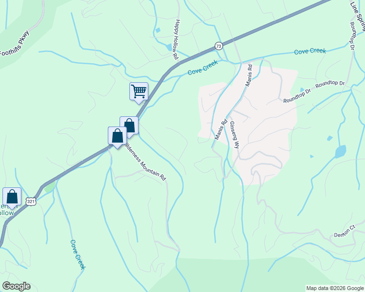 map of restaurants, bars, coffee shops, grocery stores, and more near 3213 Samuel Wear Drive in Sevierville