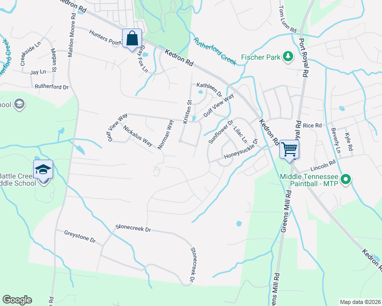 map of restaurants, bars, coffee shops, grocery stores, and more near 2026 Patrick Way in Spring Hill