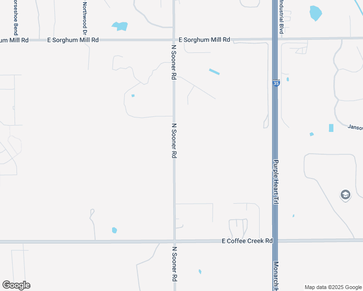 map of restaurants, bars, coffee shops, grocery stores, and more near 4716 North Sooner Road in Edmond