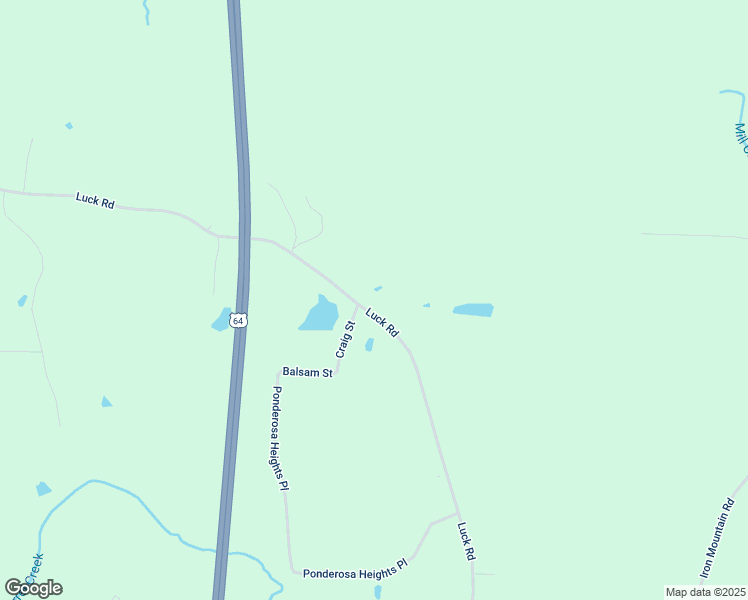 map of restaurants, bars, coffee shops, grocery stores, and more near 1013 Luck Road in Asheboro