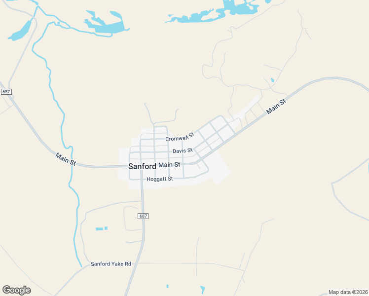 map of restaurants, bars, coffee shops, grocery stores, and more near 401 Davis Street in Sanford