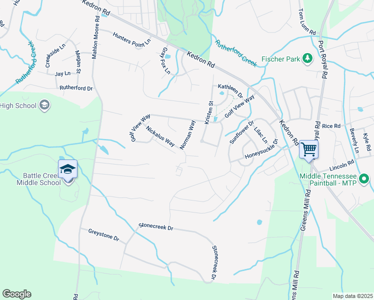 map of restaurants, bars, coffee shops, grocery stores, and more near 7039 Nickalus Way in Spring Hill