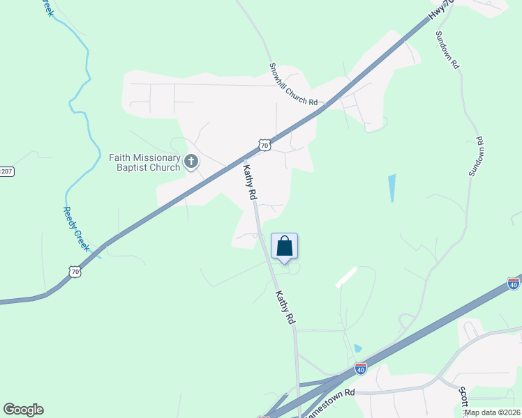 map of restaurants, bars, coffee shops, grocery stores, and more near 3741 Kathy Road in Morganton