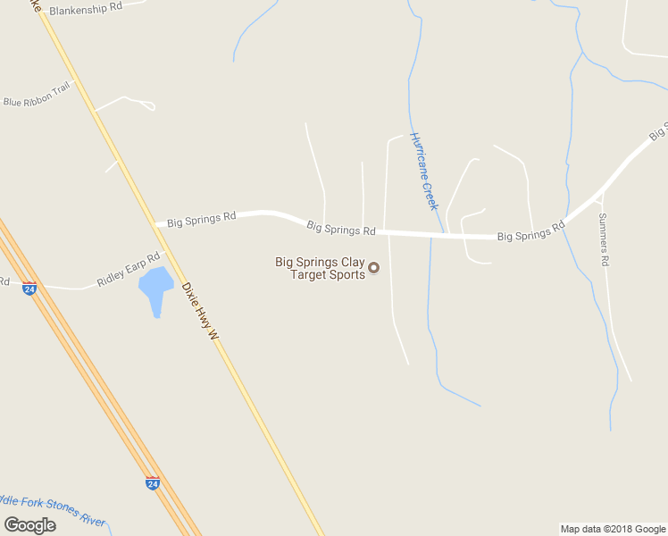 map of restaurants, bars, coffee shops, grocery stores, and more near 8600 Big Springs Rd in Rutherford