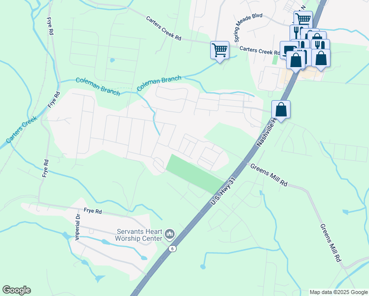 map of restaurants, bars, coffee shops, grocery stores, and more near 2804 Sonoma Way in Columbia