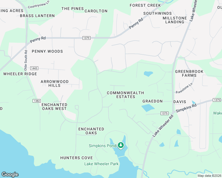 map of restaurants, bars, coffee shops, grocery stores, and more near 5520 Hickory Leaf Drive in Raleigh