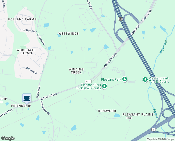 map of restaurants, bars, coffee shops, grocery stores, and more near 1908 Old US 1 Highway in Apex
