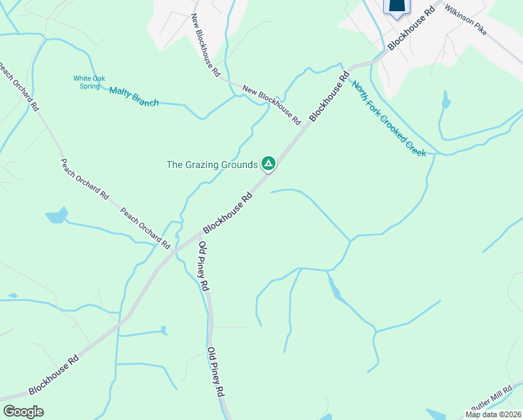 map of restaurants, bars, coffee shops, grocery stores, and more near 515 Blockhouse Road in Maryville