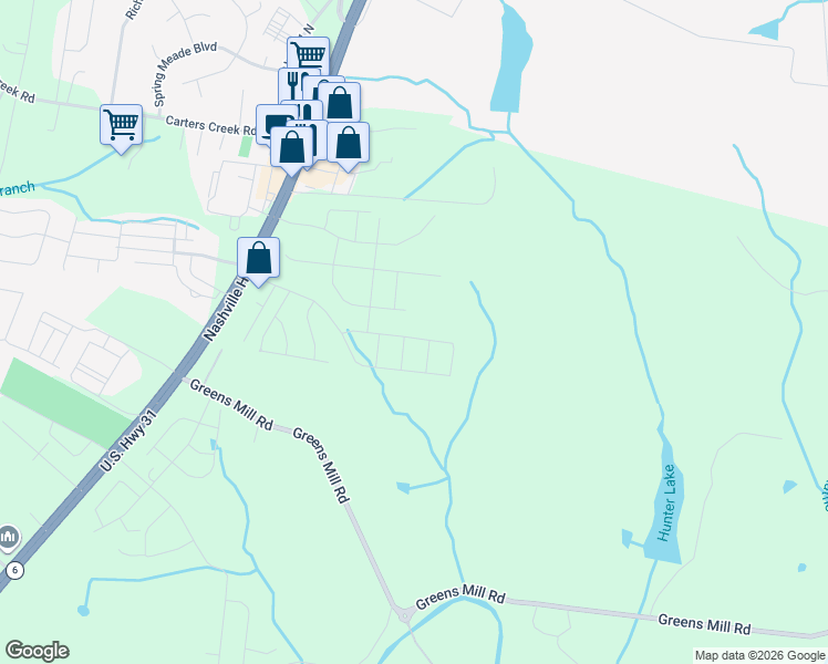 map of restaurants, bars, coffee shops, grocery stores, and more near 3033 Persimmon Street in Columbia