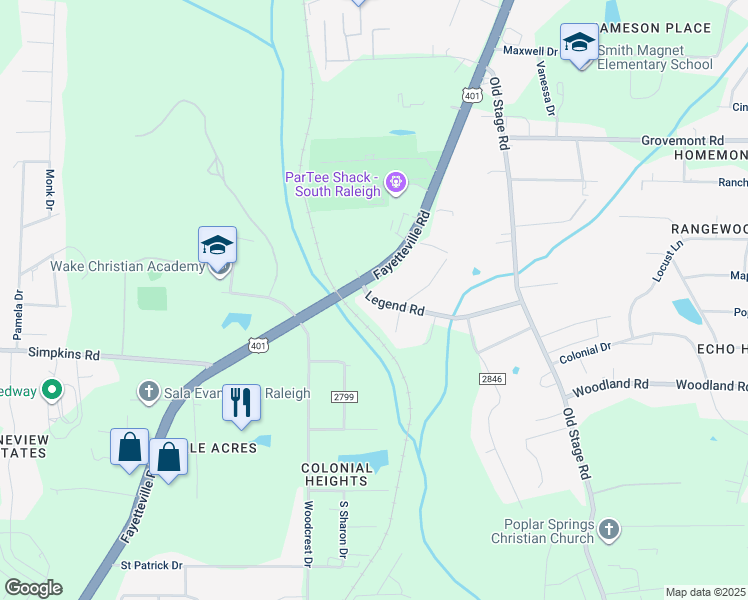map of restaurants, bars, coffee shops, grocery stores, and more near 608 Hillsborough Street in Raleigh