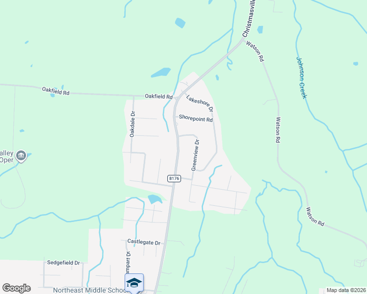 map of restaurants, bars, coffee shops, grocery stores, and more near 2836 Christmasville Road in Jackson