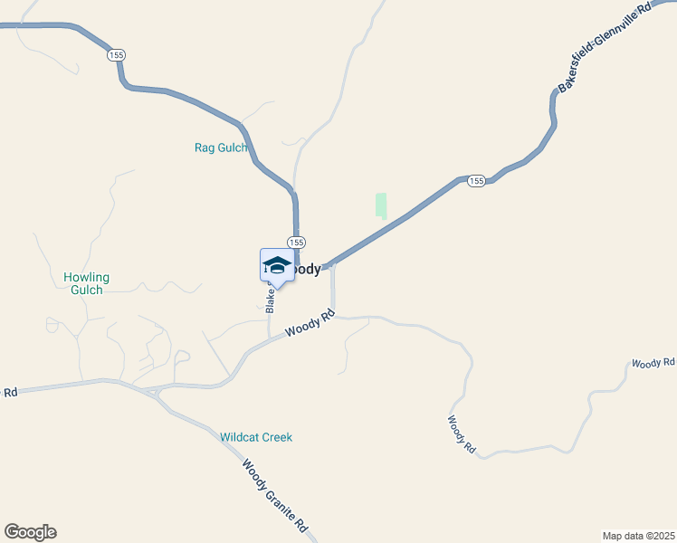 map of restaurants, bars, coffee shops, grocery stores, and more near in Woody
