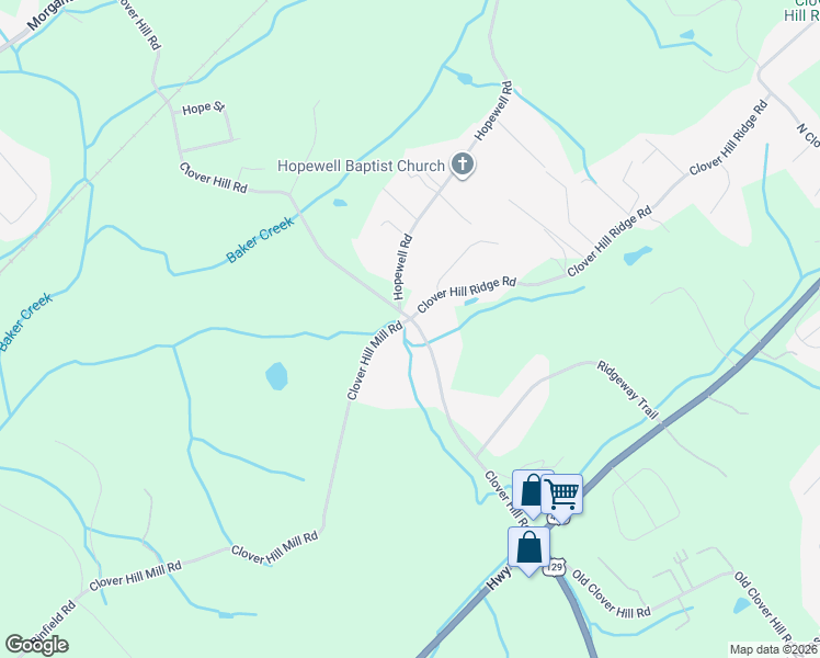 map of restaurants, bars, coffee shops, grocery stores, and more near 402 Hopewell Road in Maryville
