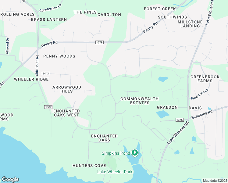 map of restaurants, bars, coffee shops, grocery stores, and more near 5109 Birchleaf Drive in Raleigh