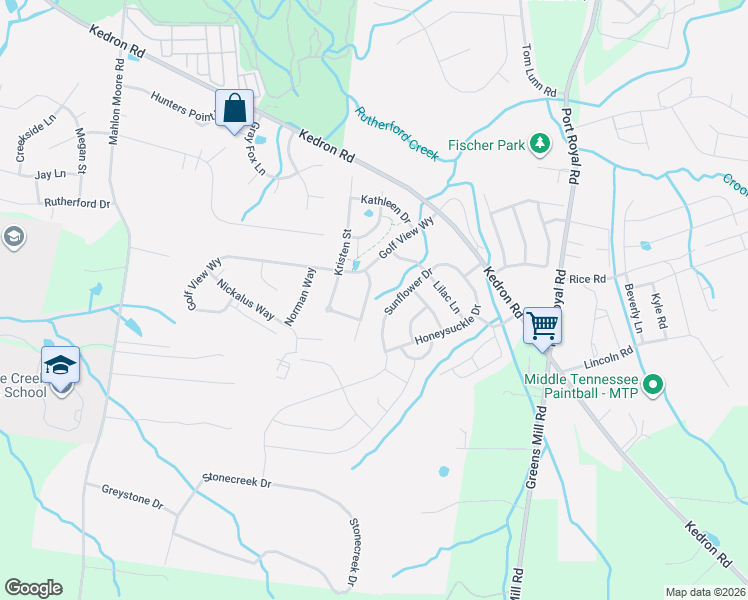 map of restaurants, bars, coffee shops, grocery stores, and more near 2032 Sunflower Drive in Spring Hill