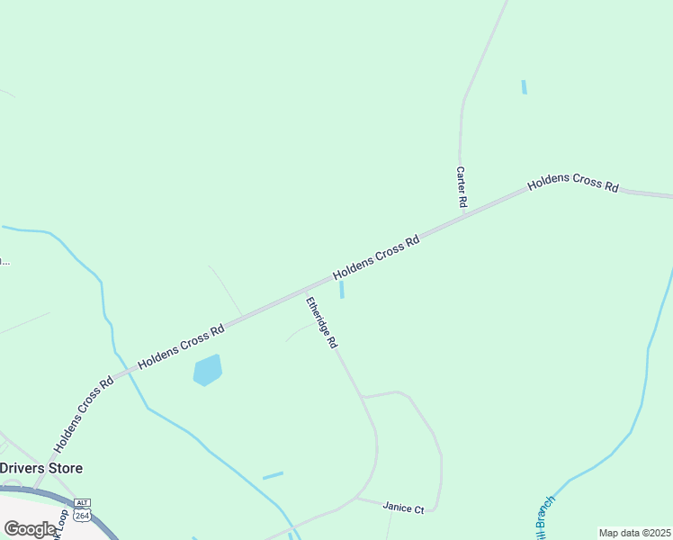 map of restaurants, bars, coffee shops, grocery stores, and more near 5419 Holdens Cross Road in Wilson