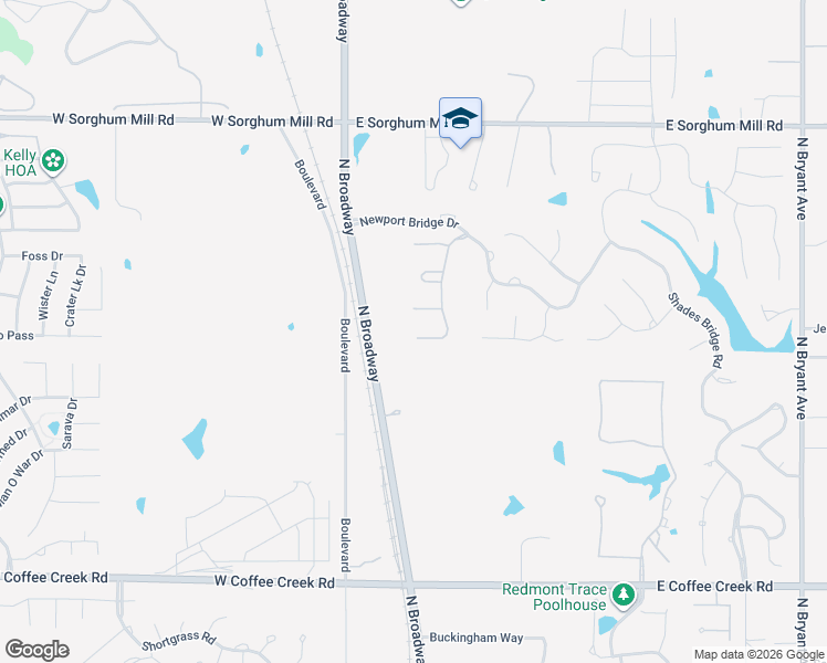 map of restaurants, bars, coffee shops, grocery stores, and more near 4903 North Broadway in Edmond
