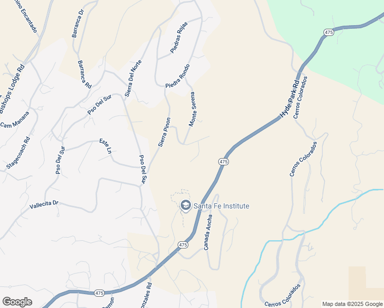 map of restaurants, bars, coffee shops, grocery stores, and more near 1009 Monte Verde in Santa Fe