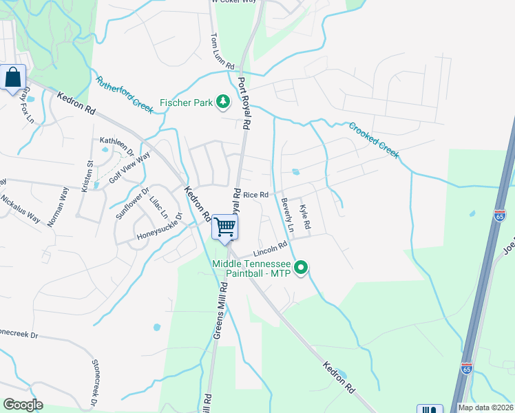 map of restaurants, bars, coffee shops, grocery stores, and more near 1000 Beverly Court in Spring Hill
