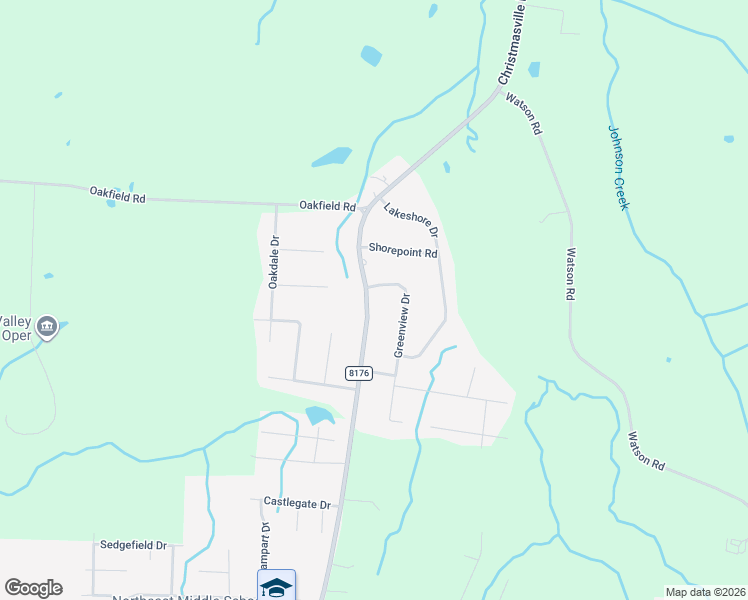 map of restaurants, bars, coffee shops, grocery stores, and more near 2836 Christmasville Road in Jackson