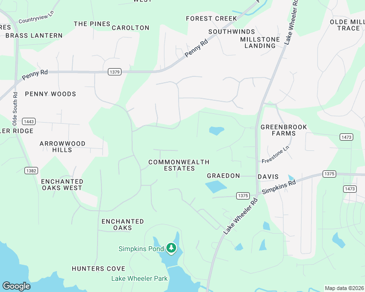 map of restaurants, bars, coffee shops, grocery stores, and more near 1600 Hidden Leaf Court in Raleigh