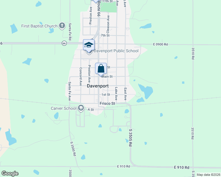 map of restaurants, bars, coffee shops, grocery stores, and more near 107 2nd Street in Stroud