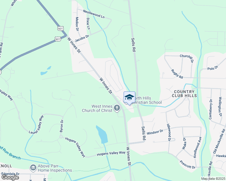 map of restaurants, bars, coffee shops, grocery stores, and more near 1669 Amberlight Circle in Salisbury