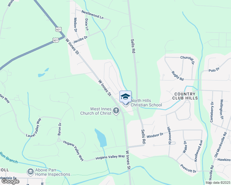map of restaurants, bars, coffee shops, grocery stores, and more near 1669 Amberlight Circle in Salisbury