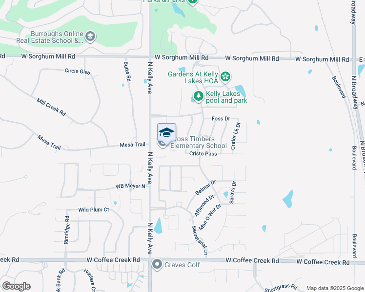 map of restaurants, bars, coffee shops, grocery stores, and more near 4800 North Kelly Avenue in Edmond