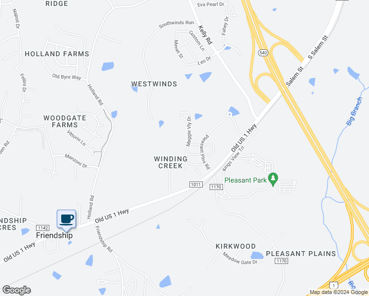 map of restaurants, bars, coffee shops, grocery stores, and more near 2114 Maggie Valley Drive in Apex