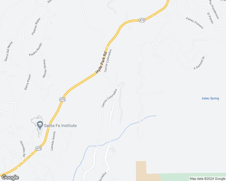 map of restaurants, bars, coffee shops, grocery stores, and more near 1832 Cerros Colorados in Santa Fe