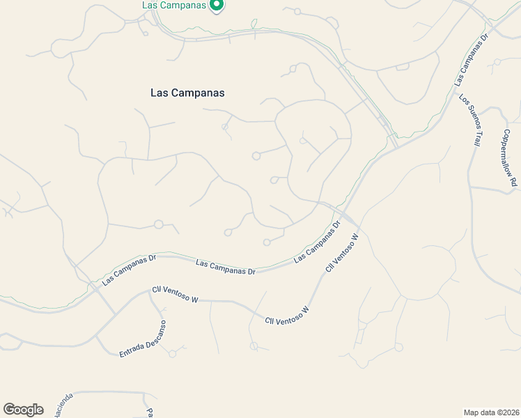map of restaurants, bars, coffee shops, grocery stores, and more near 6 Lookout Lane in Santa Fe