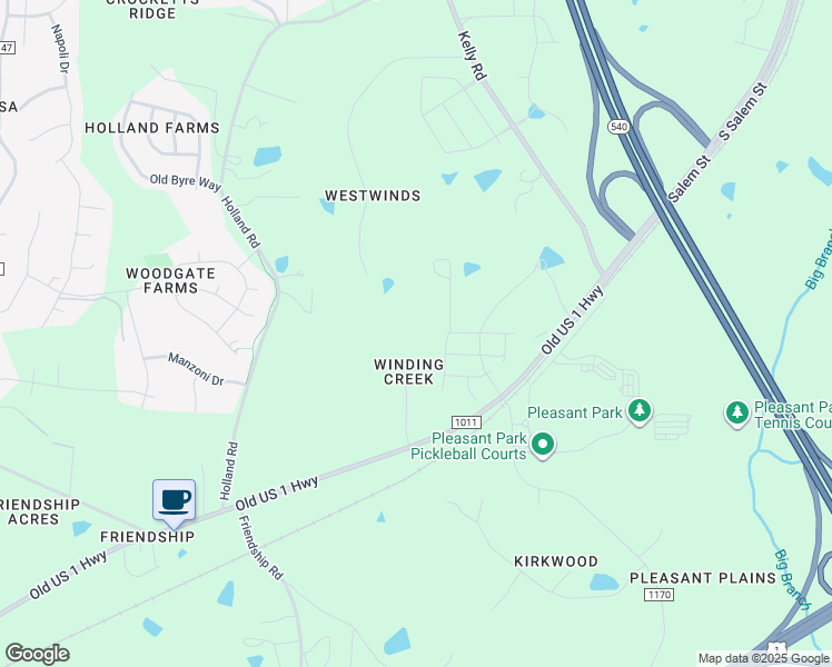 map of restaurants, bars, coffee shops, grocery stores, and more near 1006 Winding Creek Road in Apex