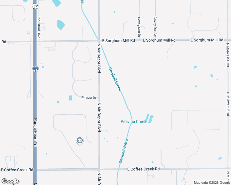 map of restaurants, bars, coffee shops, grocery stores, and more near 4950 North Air Depot Boulevard in Edmond