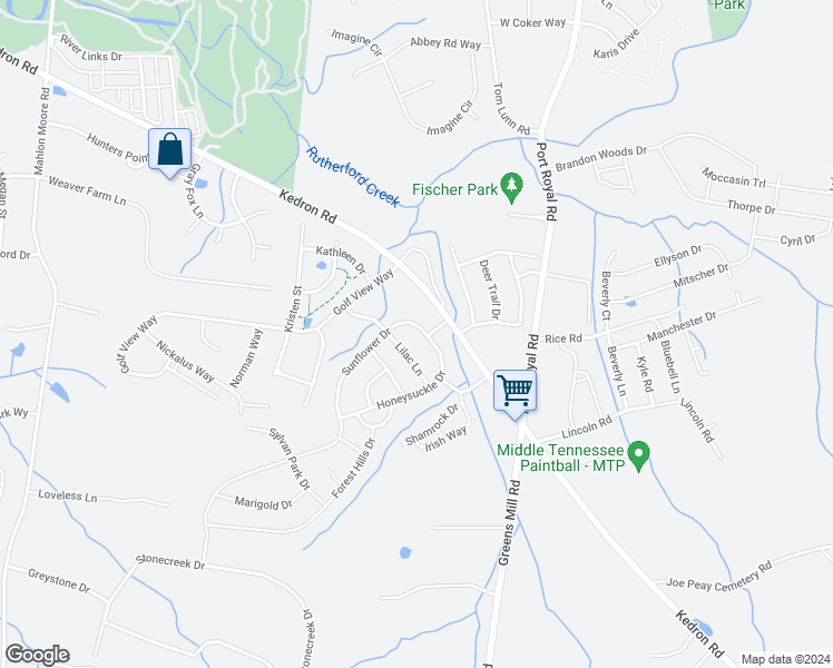 map of restaurants, bars, coffee shops, grocery stores, and more near 2003 Sunflower Drive in Spring Hill