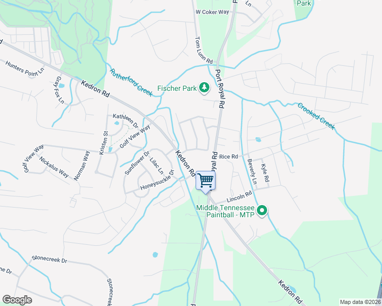map of restaurants, bars, coffee shops, grocery stores, and more near 4151 Kedron Road in Spring Hill