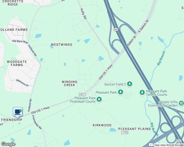 map of restaurants, bars, coffee shops, grocery stores, and more near 1820 Old US 1 Highway in Apex