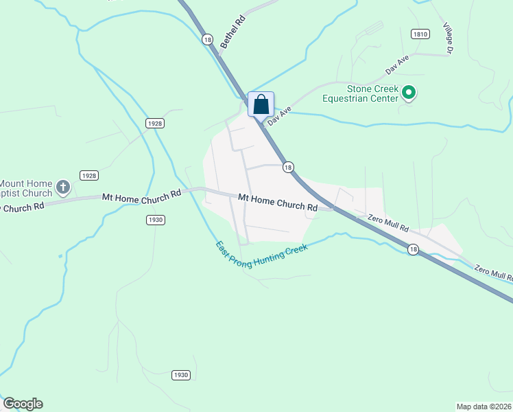 map of restaurants, bars, coffee shops, grocery stores, and more near 2793 Hill Drive in Morganton