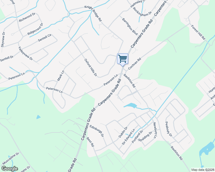 map of restaurants, bars, coffee shops, grocery stores, and more near 2337 Carpenters Grade Road in Maryville