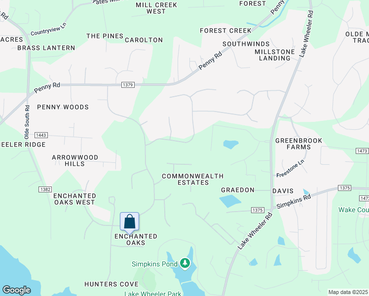 map of restaurants, bars, coffee shops, grocery stores, and more near 5436 Blue Sage Drive in Raleigh