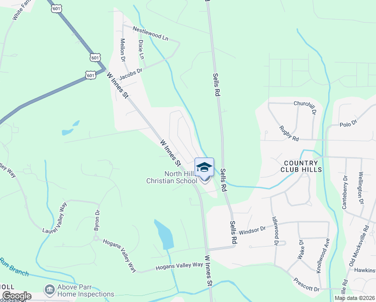 map of restaurants, bars, coffee shops, grocery stores, and more near 1115 Silvertrace Drive in Salisbury