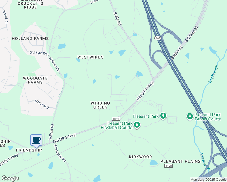 map of restaurants, bars, coffee shops, grocery stores, and more near 1006 Winding Creek Rd in Apex