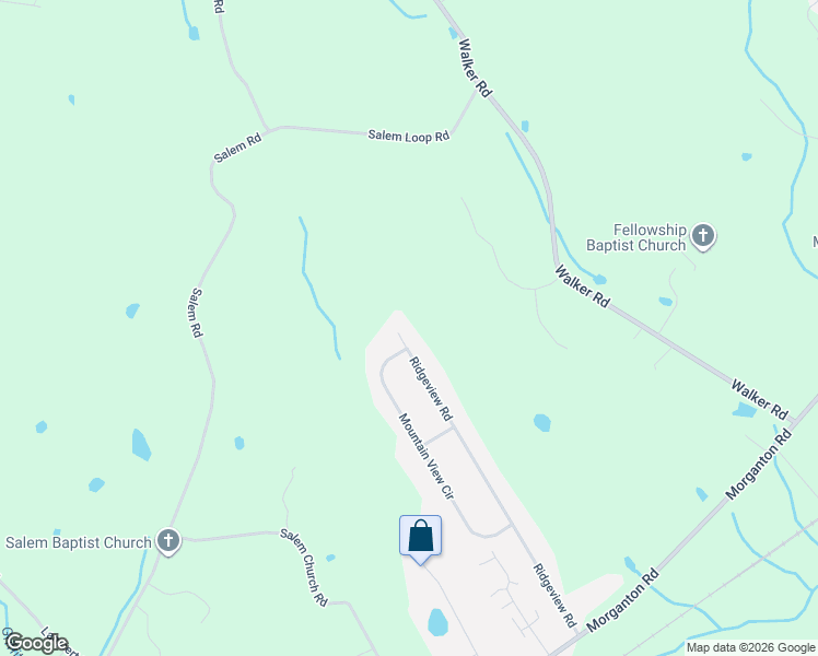 map of restaurants, bars, coffee shops, grocery stores, and more near 1152 Ridgeview Road in Maryville