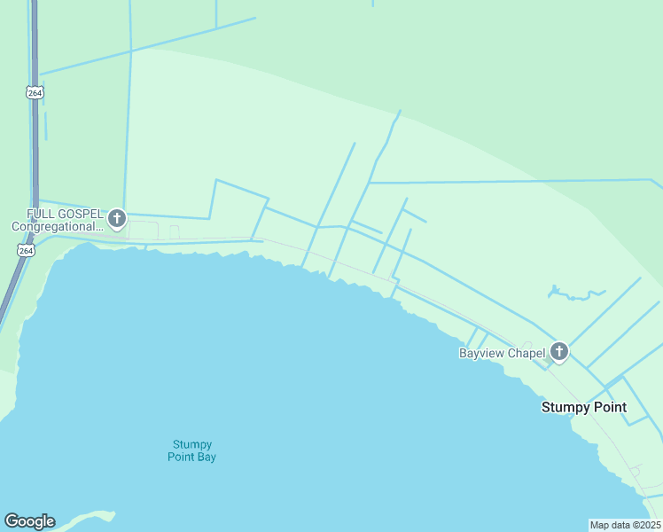 map of restaurants, bars, coffee shops, grocery stores, and more near 161 Bayview Drive in Stumpy Point