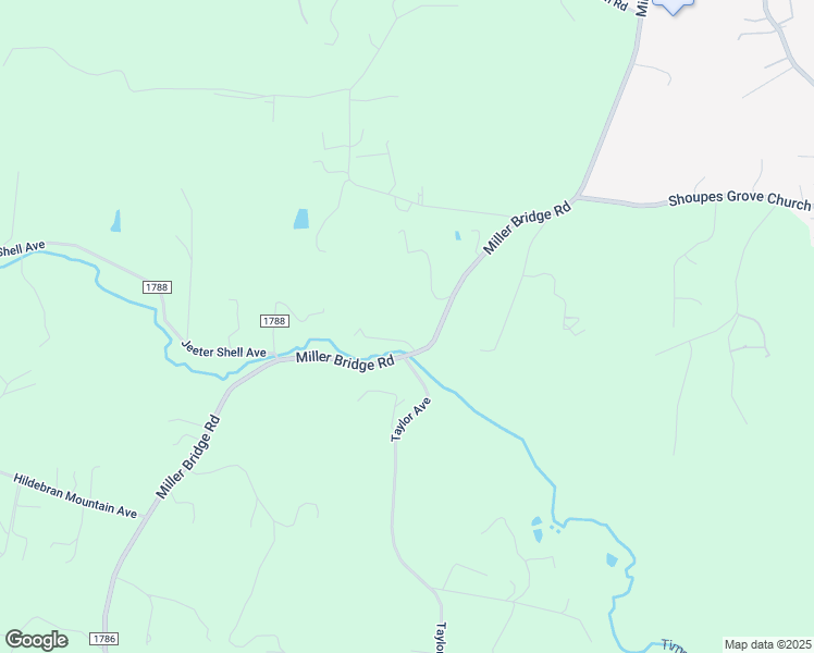 map of restaurants, bars, coffee shops, grocery stores, and more near 4018 Miller Bridge Road in Connelly Springs