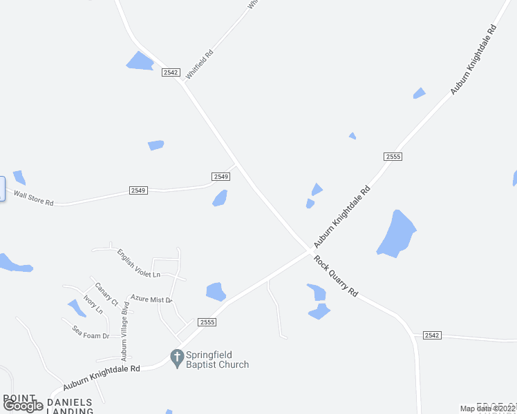 map of restaurants, bars, coffee shops, grocery stores, and more near 6832 Rock Quarry Road in Raleigh